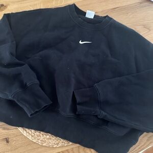 Nike Phoenix cropped sweatshirt black